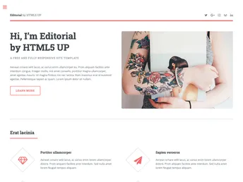 Editorial Jekyll Theme screenshot