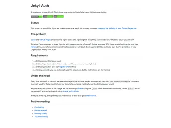 Jekyll Auth screenshot