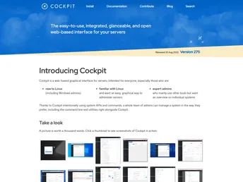 Cockpit Project.github.io screenshot