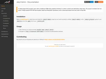 Jekyll Admin screenshot