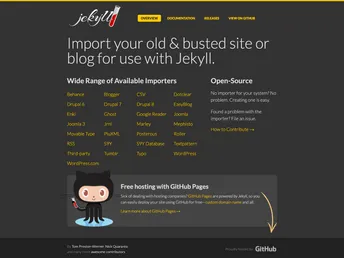 Jekyll Import screenshot