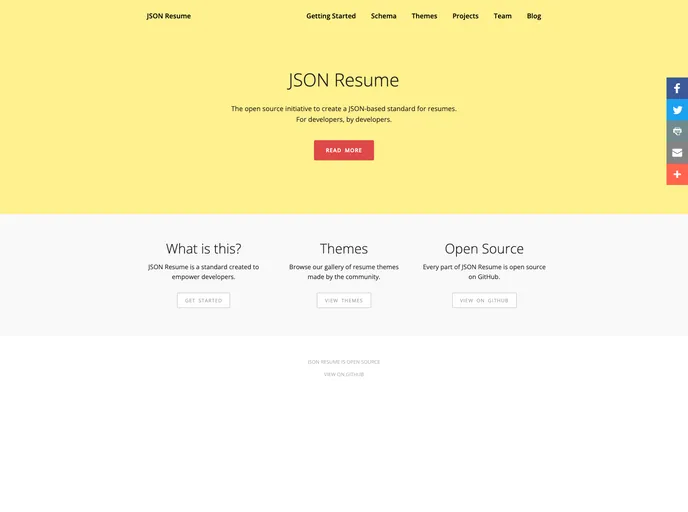 Resume Website screenshot