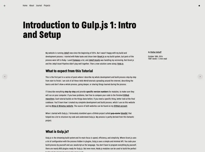 Gulp Tutorial screenshot