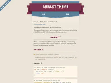 Merlot screenshot