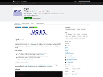 Vscode Liquid screenshot