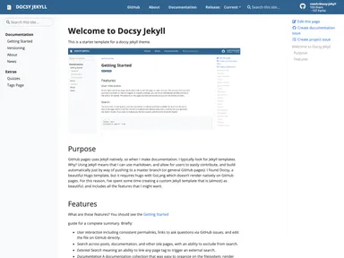 Docsy Jekyll screenshot